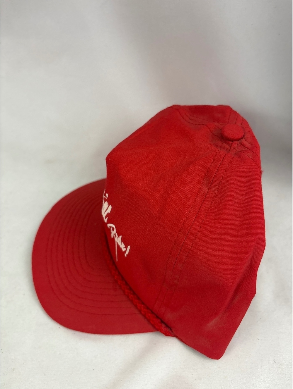 Vintage Red 'Ride Pontiac Ride!' Strapback Hat Adjustable Baseball Cap - Picture 3 of 9
